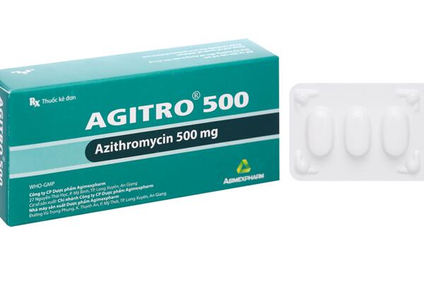 Agitro 500 điều trị nhiễm khuẩn gây ra bởi vi khuẩn (2 vỉ x 3 viên)