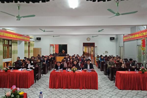 Trung tâm Y tế huyện Yên Mô tổ chức Hội nghị viên chức, lao động năm 2023