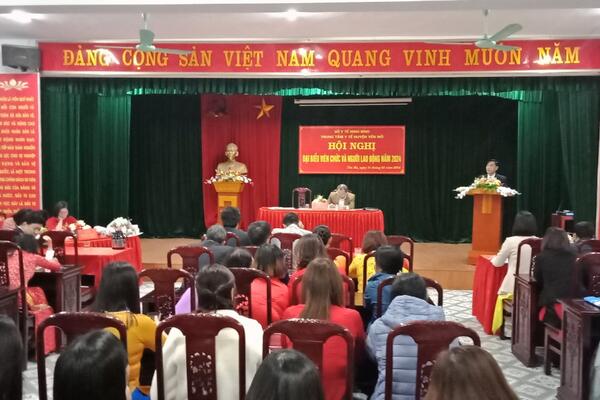 Trung tâm Y tế huyện Yên Mô tổ chức Hội nghị viên chức, người lao động năm 2024