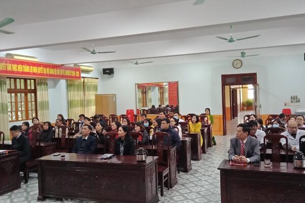 Hội nghị công bố quyết định bổ nhiệm chức vụ Phó Giám đốc Trung tâm Y tế huyện Yên Mô